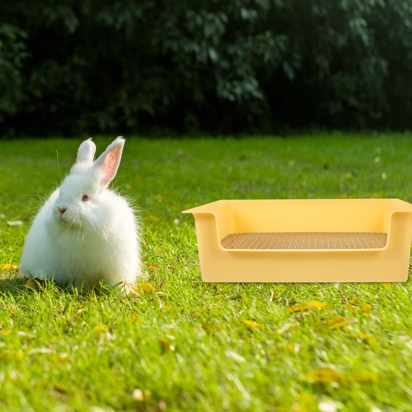 

Rabbit Toilet Box Small Pet Litter Tray For Bunny Guinea Pig Hamster Indoor Training Portable Cage Accessory