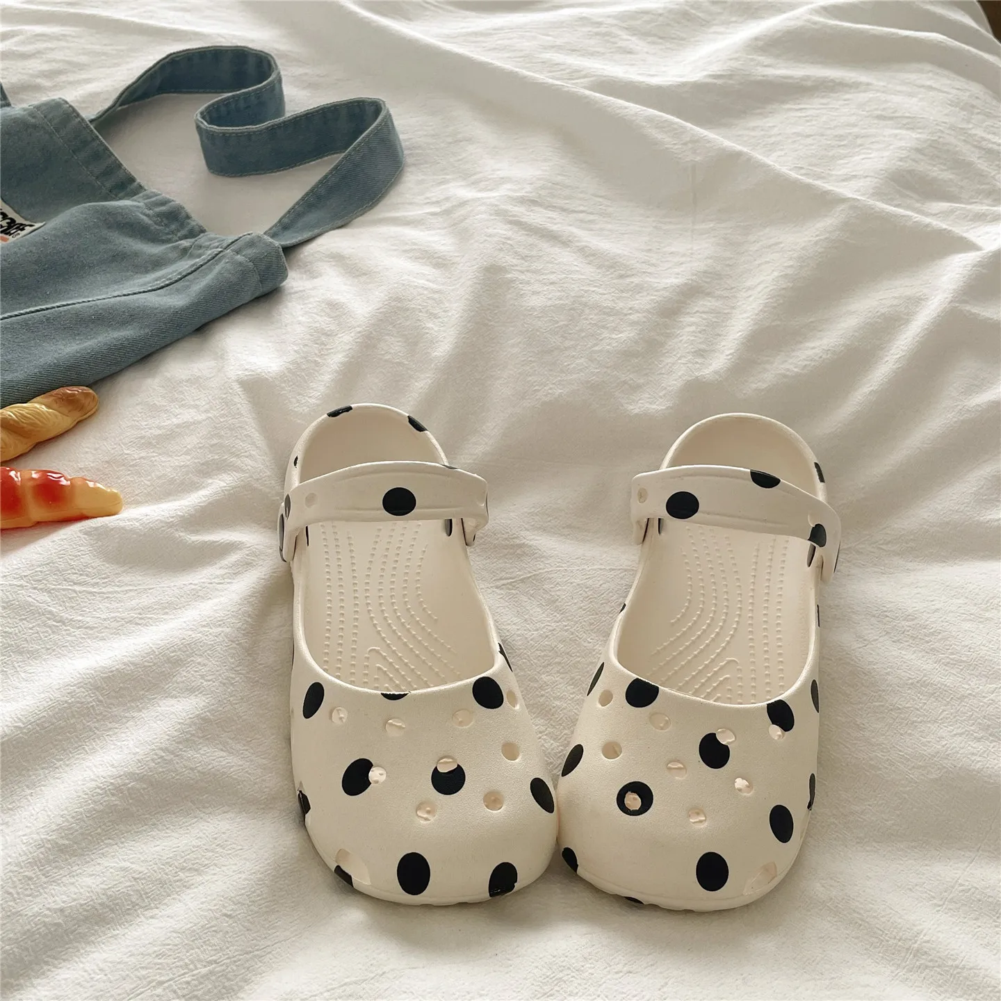 Ballet Flat Women - Cute Polka Dot Sweet Ballet Clogs