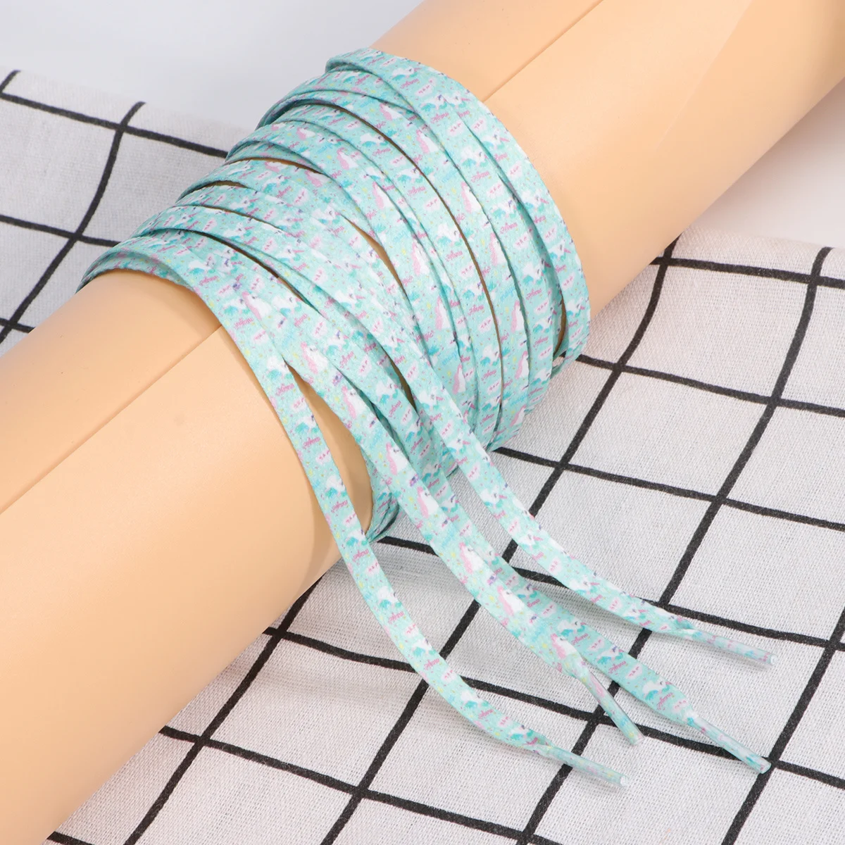 

2Pair Unicorn Pattern Flat Shoelaces Double Layer Colorful Shoe Strings for Running Mountaineering Sneaker Fashion Accessories