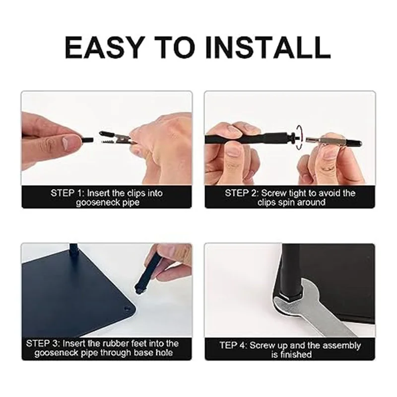 J1UL1N Soldering Tool With 3 LED Magnifying Lights PCB Holder 4 Flex Arm Soldering Stations For Electronic Soldering Repair Jewe