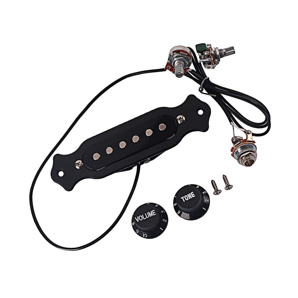 

New Red Chelonian Shell Sound Hole Pickup For Folk Acoustic Electric Guitar Abs Shell Copper Coil Magnetic Accessory Compatible