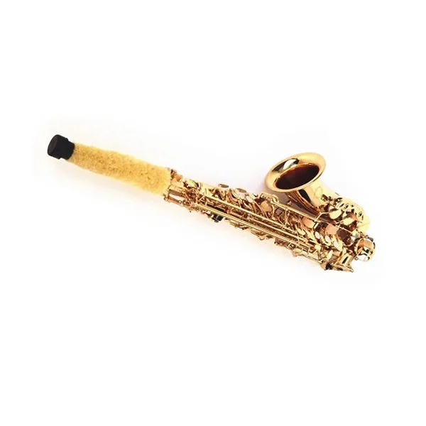 

Alto Sax Brush Yellow Durable Portable Lightweight No Fiber Residue Easy Fit for Sax Woodwind Clarinet Cleaning Brush