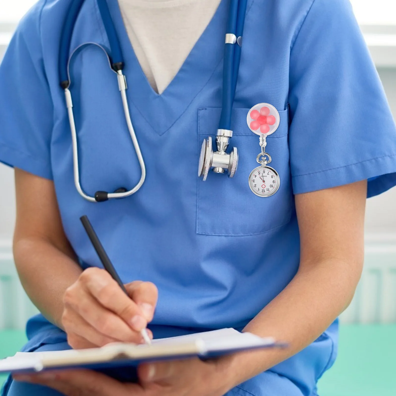 Мультяшные клипсы для медсестры, легкие кварцевые наручные часы-брелок, привлекательный дизайн, подарок для детей