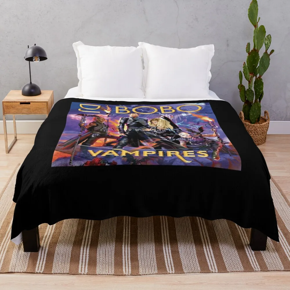 DJ BoBo Vampires Album Cover Throw Blanket Furry Giant Sofa Multi-Purpose Decorative Sofas Luxury St Blankets