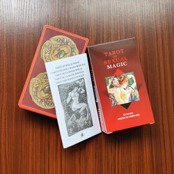 Large size  English and Spanish Italian German French Edition tarot cards for beginners with guidebook