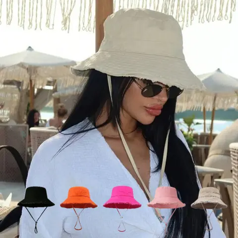 1pc Hairy Fisherman Hat Women's Summer Style Sun Shading Spring and Summer Travel Sun Hat Beach Sun Protection Hat for Tralve