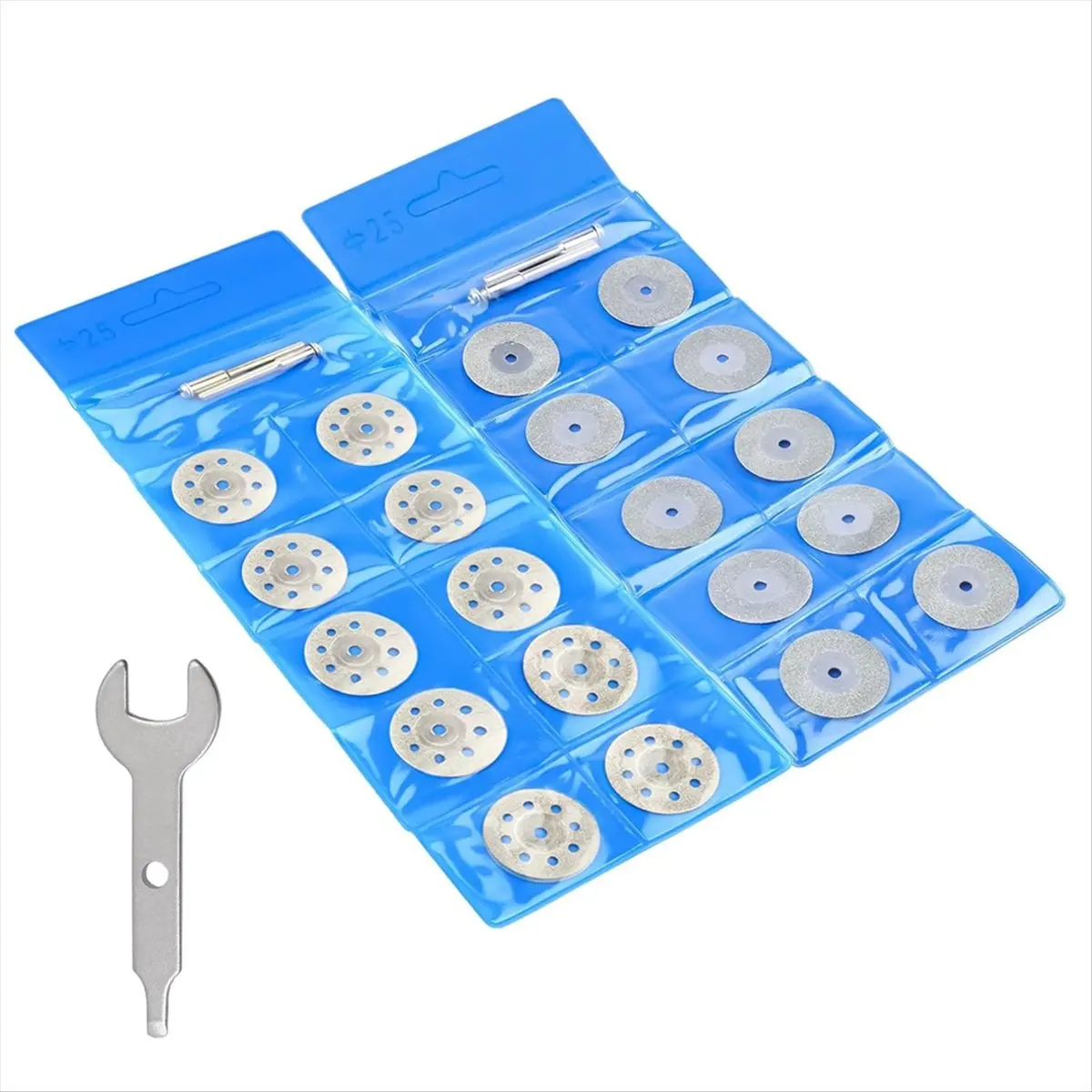 Top Sale  Cutting Wheels (25 mm) 20 with 402 Mandrels (3 mm) 4 Rotary Tool Mandrels