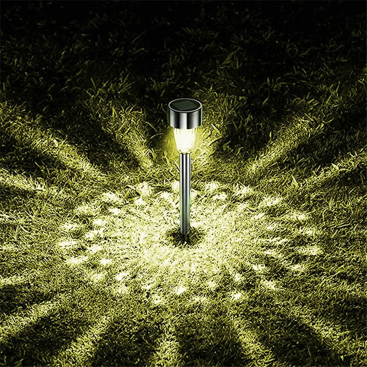 10 قطعة أضواء الطاقة الشمسية في الهواء الطلق إضاءة LED مقاومة للماء تعمل بالطاقة الشمسية أضواء خارجية أضواء الحديقة الشمسية ، B