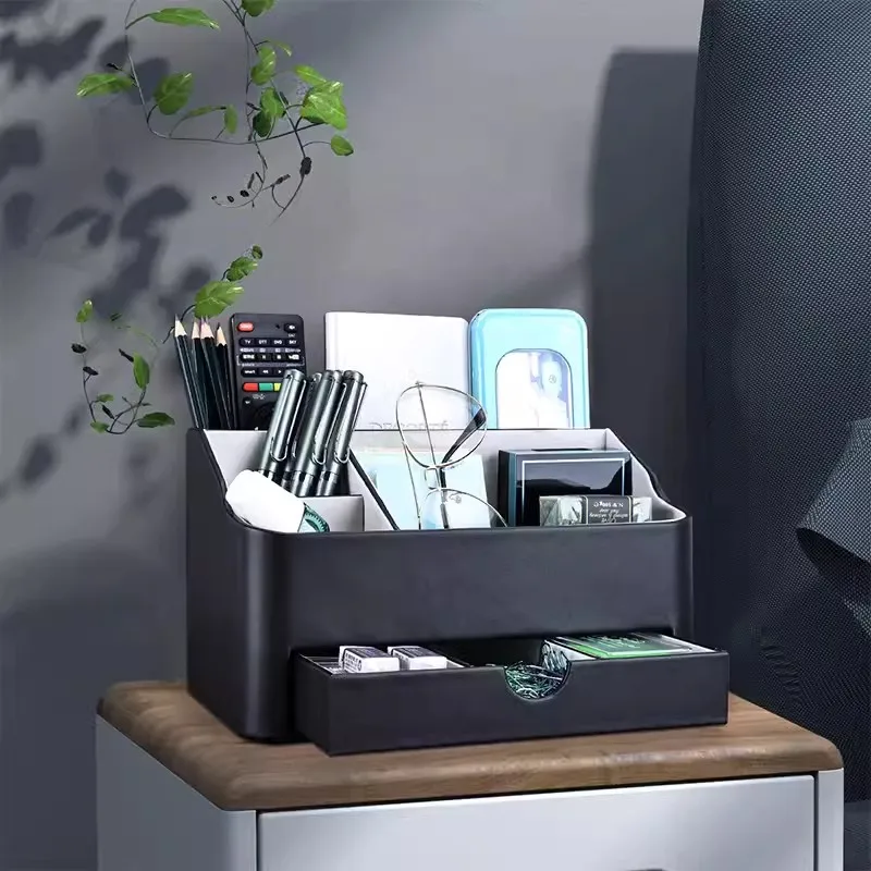 Office Desktop Storage Box,  Drawer Style Pen Holder,, Cosmetic and Stationery Storage Rack, Debris Sorting Box Rack