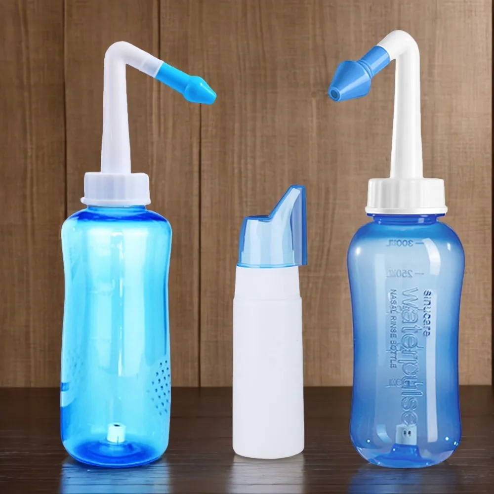 2pcs Nose Wash Bottle set Nasal Irrigator Cleaner Rinse neti pots kit Allergic Protector for adult Children kids Rhinitis care