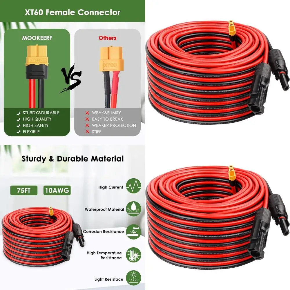 

Кабель-адаптер 75T 10AWG для подключения XT60 к портативной электростанции