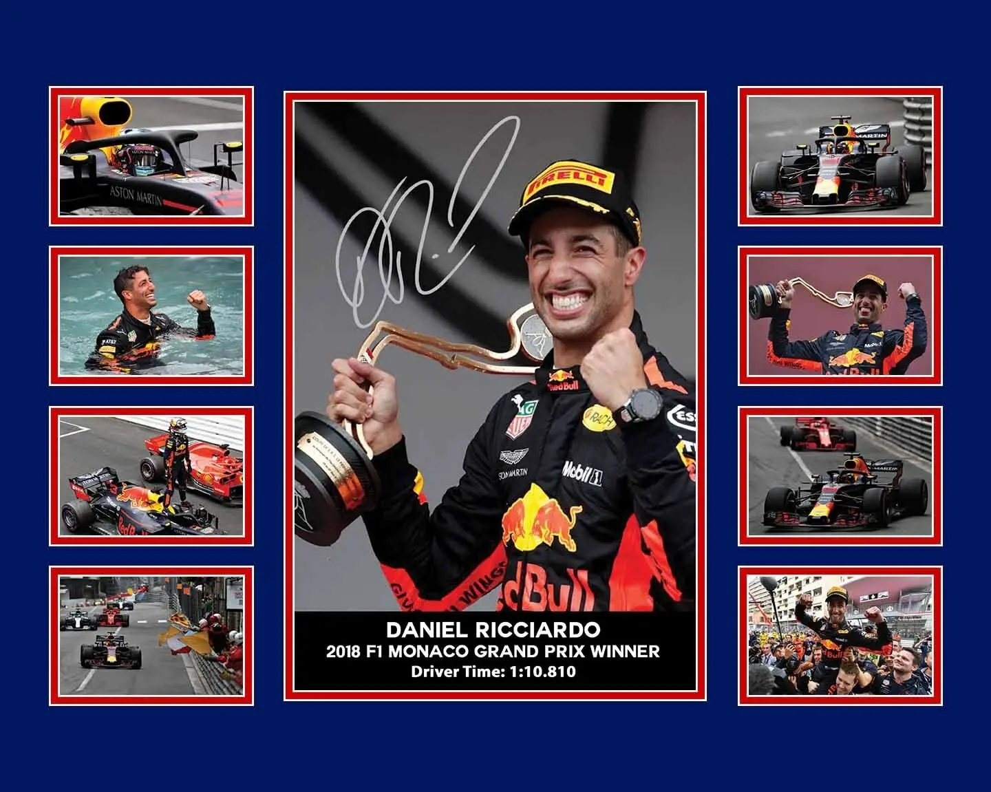 DANIEL RICCIARDO альбом подпись плакат печать искусство памяти шелковый плакат настенное искусство домашняя декоративная живопись