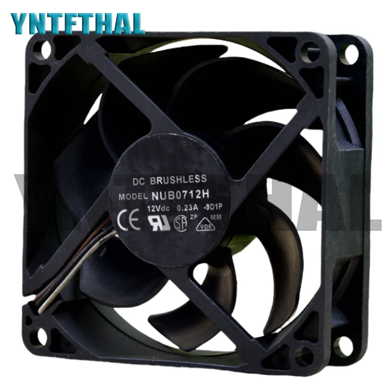 Ventilador do motor, 7cm/12v, 0.23a, 7025, novo