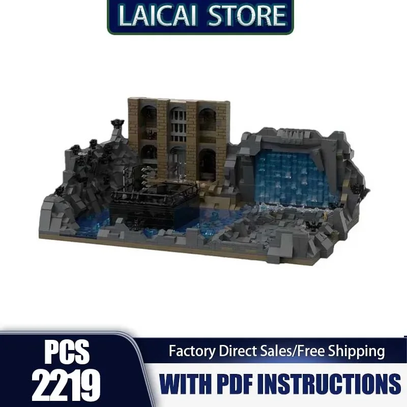 

Moc Building Blocks Batcave Scene Model Technology Bricks DIY Popular Hero Movie Assembly Dark Knight Construstion Gift Toys