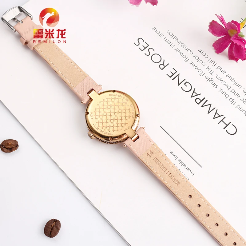 For Garmin Lily Smart Watch Genuine Leather Watchband Women Soft Lizard texture cowhide strap 14mm White red green pink Bracelet
