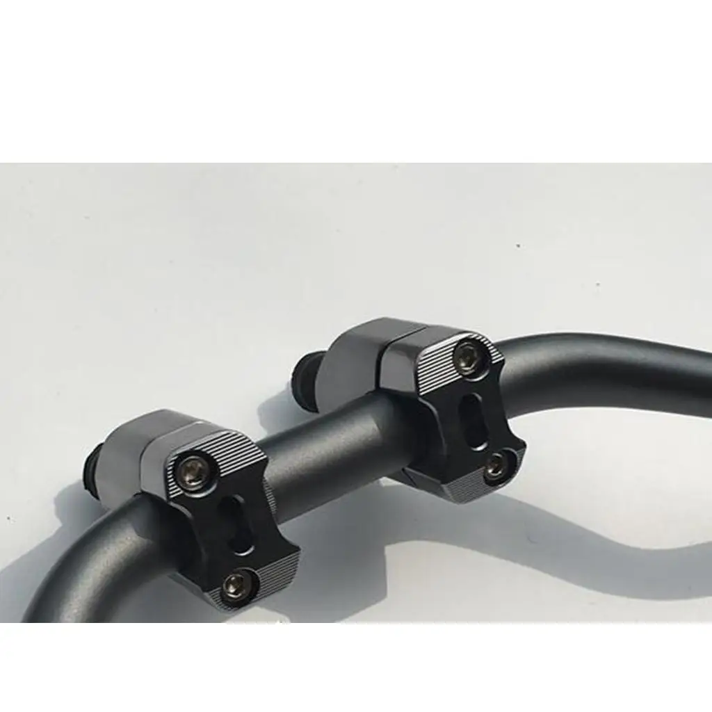 CNC Taper Riser Handlebar Mounts Clamp 1 1 8 Inch Fat Bar Adaptor for Universal Motorcycle Handlebar