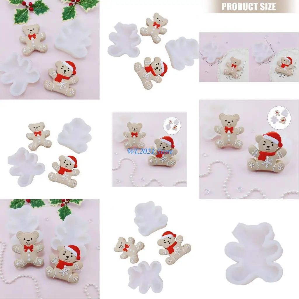 G5GC الغذاء الصف سيليكون كعكة الدب قالب الشوكولاته عطلة زخرفة الحفلات صياغة #1