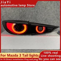 For Car 3 Tail Lamp 2014-2018 LED Fog Lights Day Running Light DRL Tuning Car Accessories For Mazda3 Axela Tail Lights
