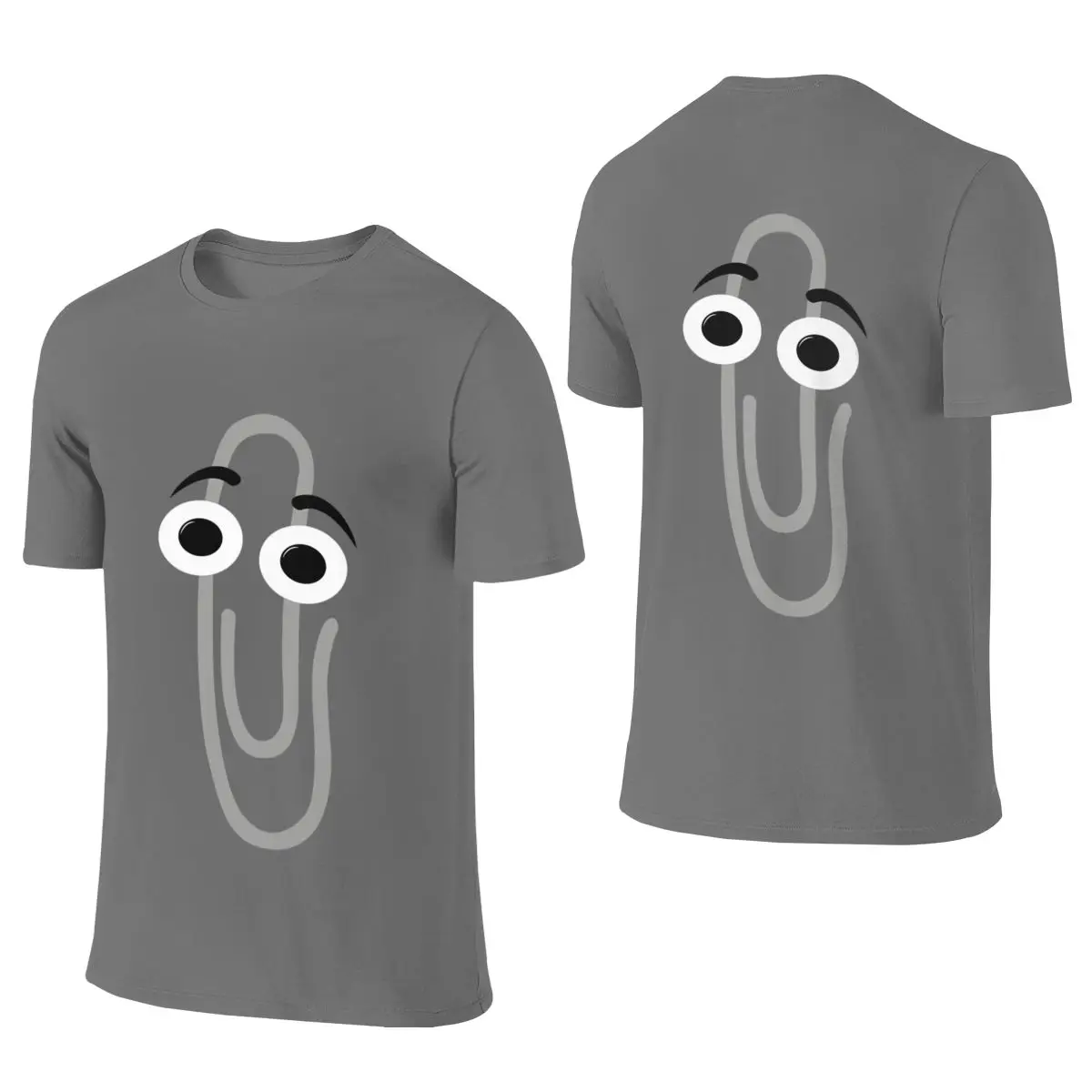 R I P Clippy Dropped Shoulder Reversible T-shirtKorean Style Minimal Anti-Static Shirt