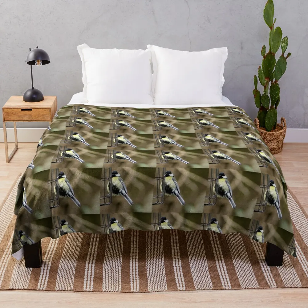 

great tit Throw Blanket Luxury Throw Summer Blankets