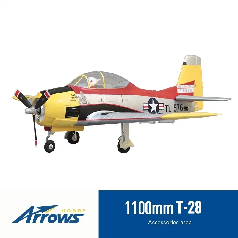 Model 1100mm T-28 Two Fighter Fighter Image Assembly Electric Remote Control Model Fixed Wing Special Accessories