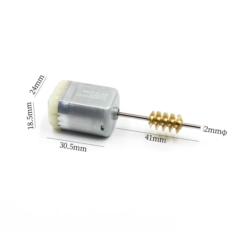 

Mabuchi FC-280SC-20150 Mini 280 Electric Motor DC 12V 11400RPM Micro 24mm 41mm Worm Gear Shaft for Rearview Mirror