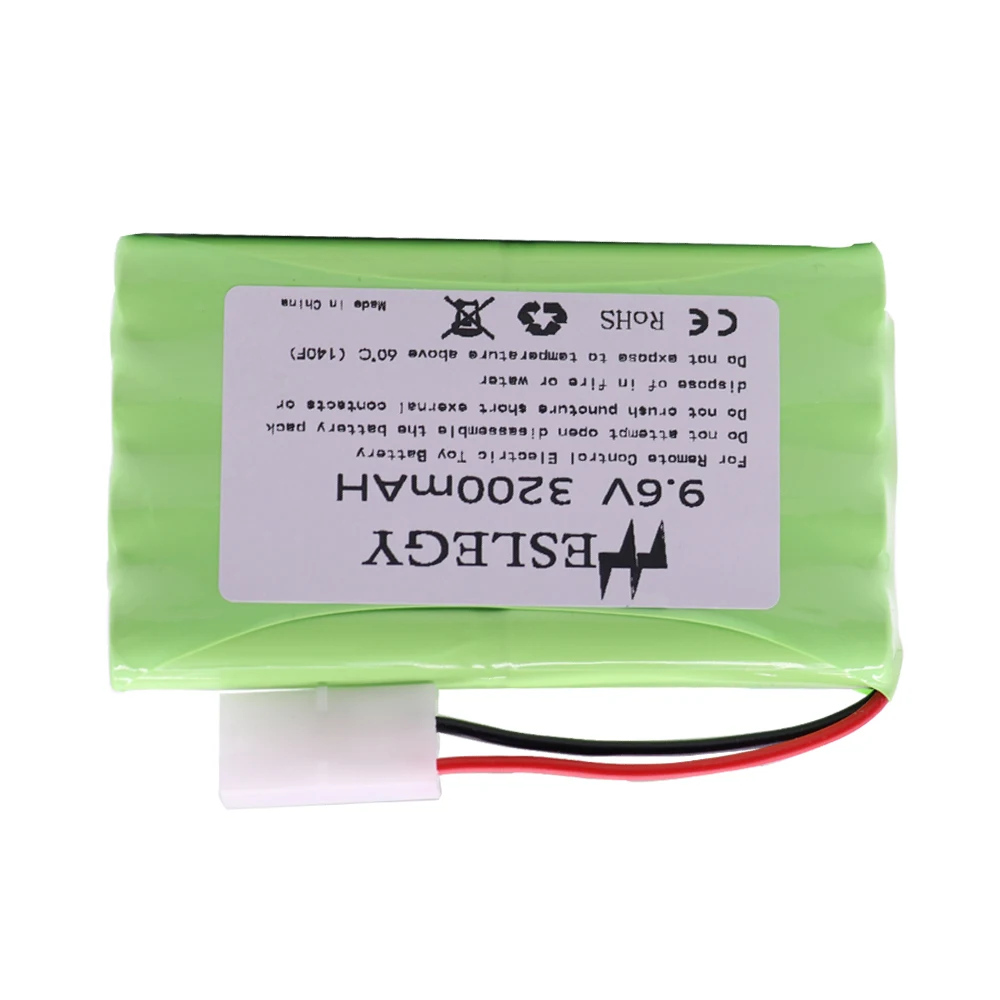 9.6V 3200 mAh แบตเตอรี่ NiMH H สำหรับ RC ของเล่นรถถังรถไฟหุ่นยนต์เรือปืนอะไหล่ Ni-MH AA 2400 mAh 9.6V แบตเตอรี่อัพเกรด