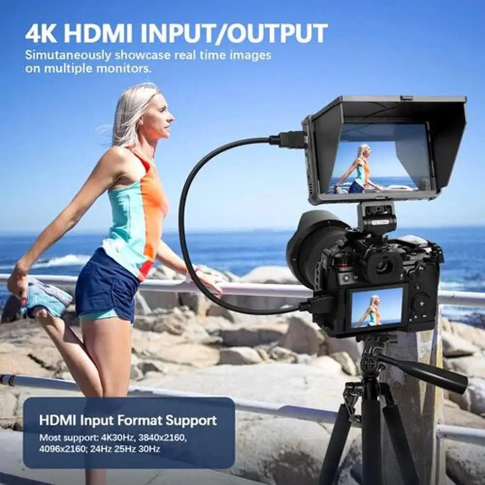 Viltrox DC-X2 DC-X3 Monitor portátil 6 pulgadas 2000 Nits 4K pantalla táctil profesional fotográfico HD FHD cámara Monitor para vídeo