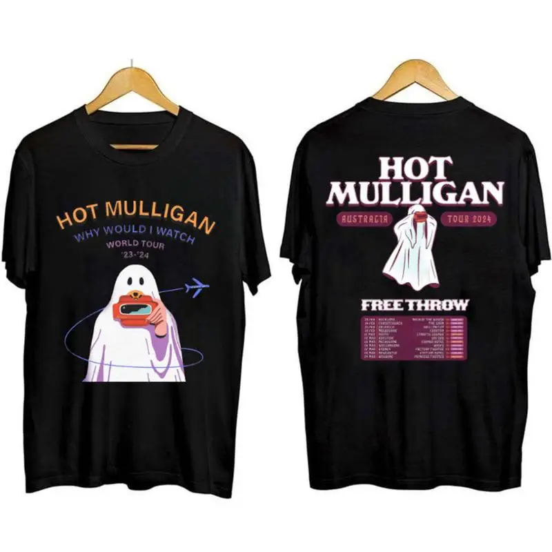 Hot Mulligan with Free Throw on Why Would I Watch AU Tour 2024 T shirt