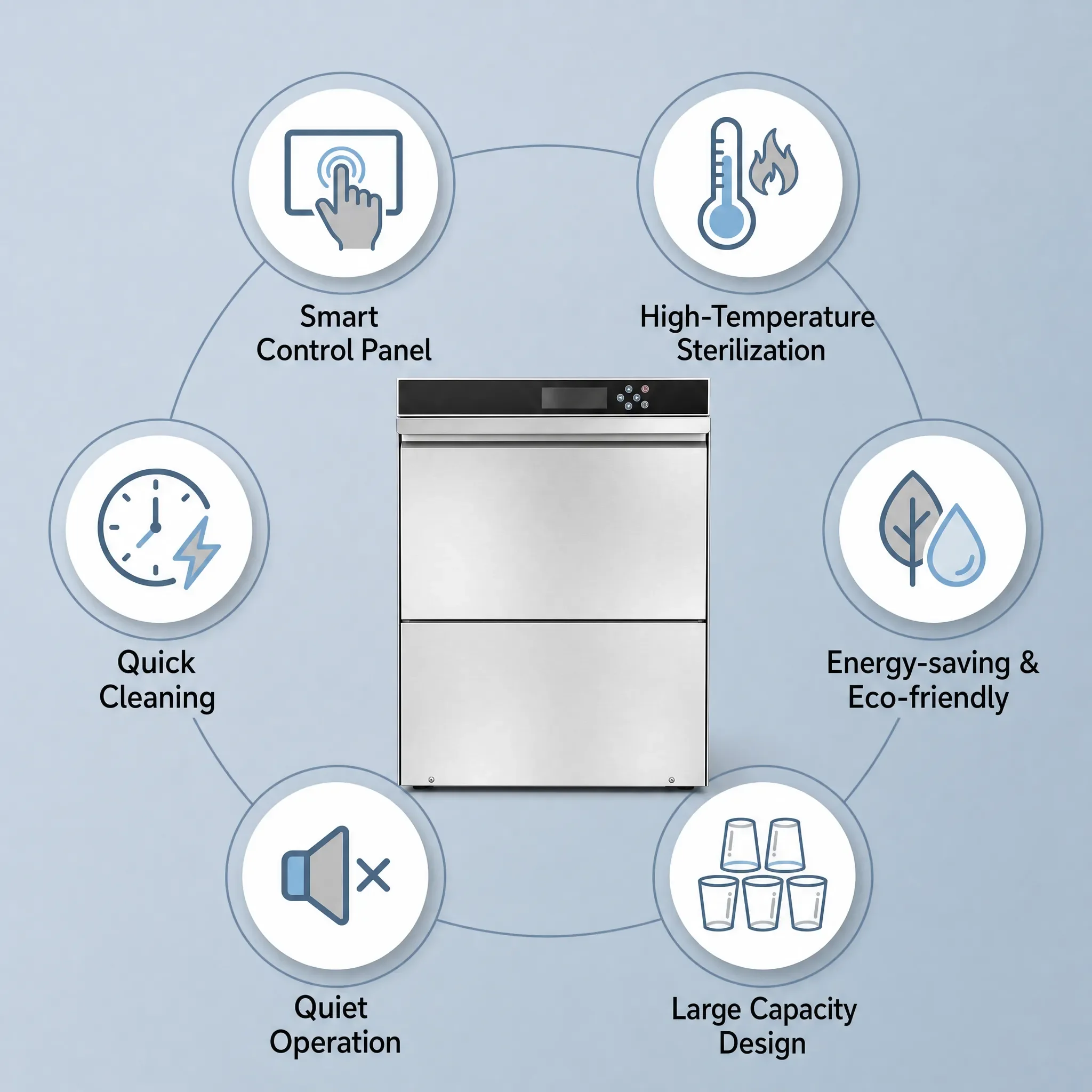 가정용 상업용 언더카운터 컵 세척기 고품질 스테인리스  - Commercial Undercounter Dishwasher 리뷰 및 가격