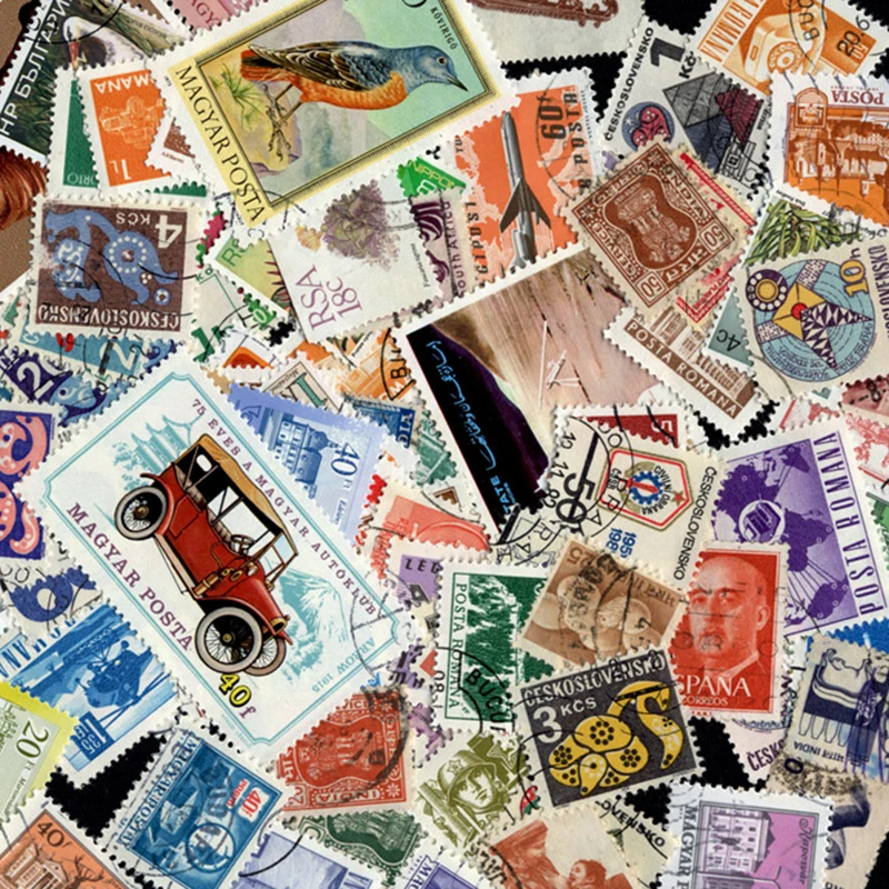 Lots 1000 Europe Asia Africa America Ocean Original Stamps World Postage Stamp with Postmark Good Condition No Repeat