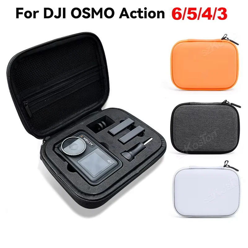 Mini Portable Handbag For DJI OSMO Action 5 Pro Action 6 4 Hard Shell Storage Bag Carrying Case Sports Camera Accessories