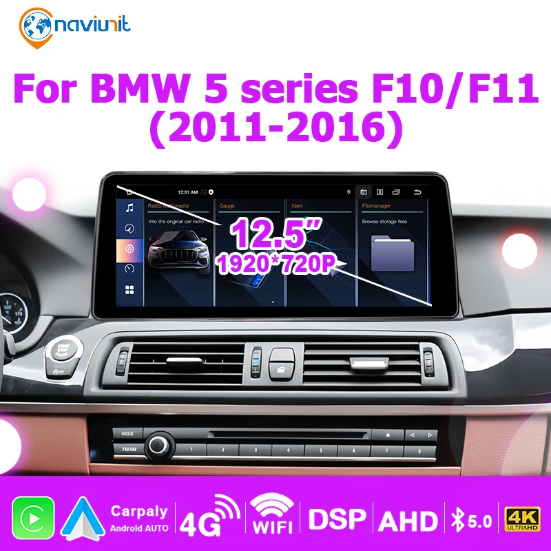 Brezžični CarPlay avtoradio za BMW 5 serijo