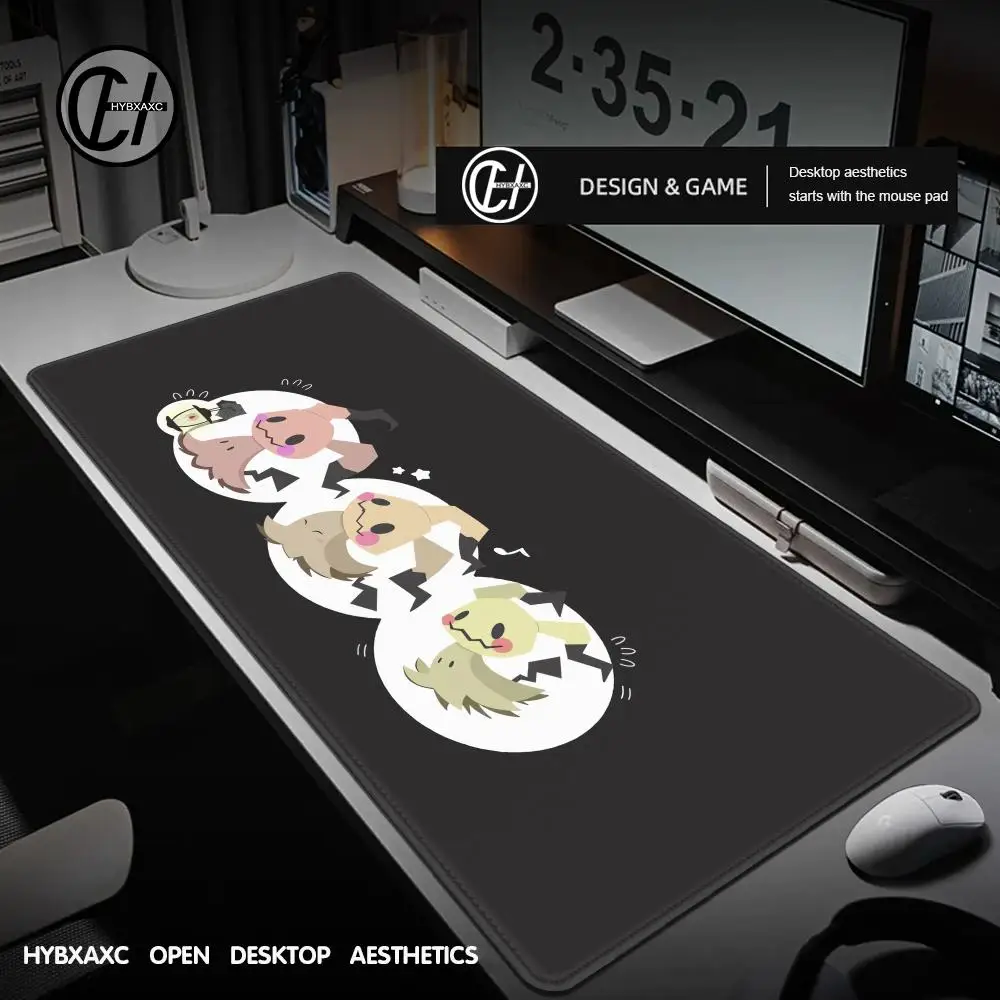 

Mouse Pad Gamer XXL Custom Mouse Mat P-pokemon Mimikyu Desk Mats Table of Office Carpet Gamer Natural Rubber Mice Pad Mousepad