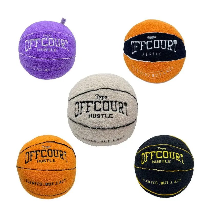 Bonito travesseiro de basquete boneca de pelúcia macio fã esportivo presente para crianças huggable decoração para quarto & sala de jogos