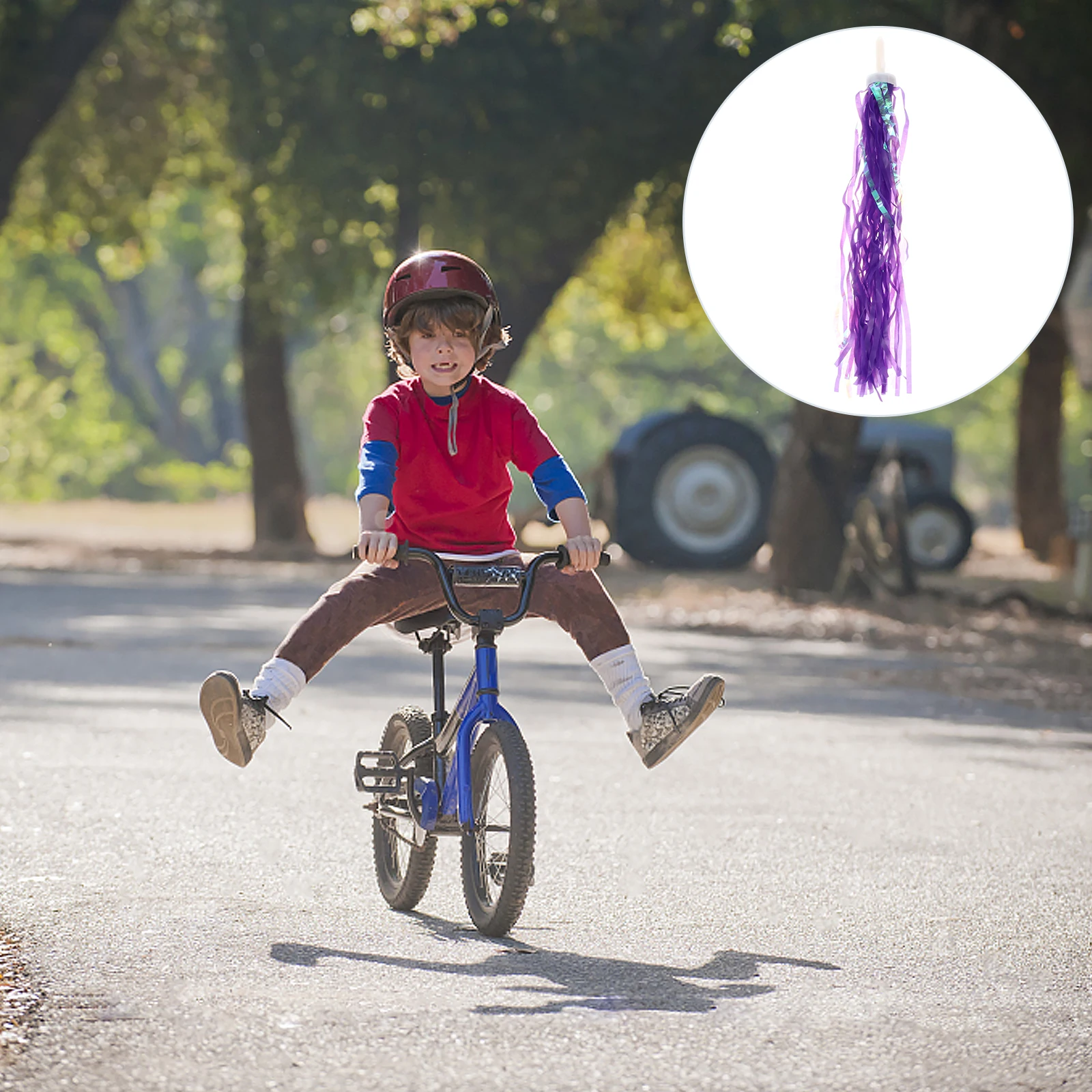 

Kids Bike Handlebar Streamers Sparkly Ribbons Decorative Grips For Tricycles Scooters Dancer Accessories