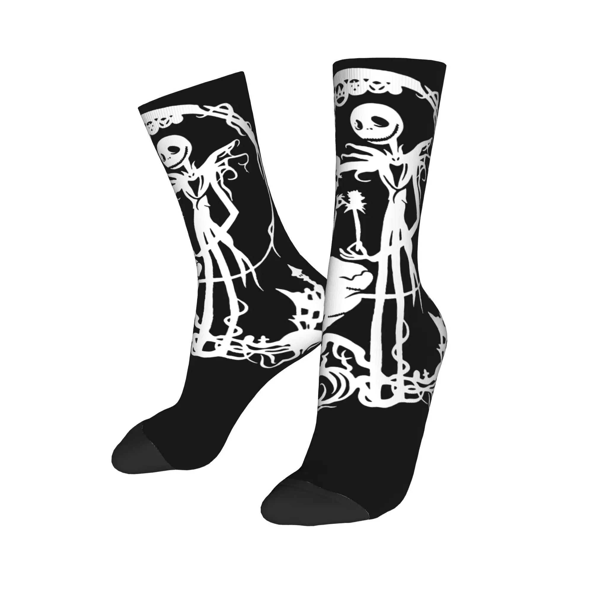 

Nightmare Before Christmas Socks Women Jack Skellington Sally Halloween Pumpkin King Streetwear Socks NMiddle Tube Socks Gifts