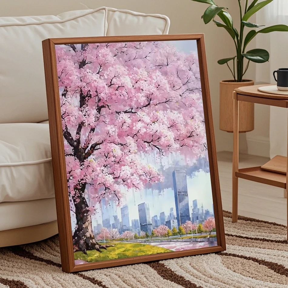 

SDOYUNO Painting By Number Adults New tree Landscape Scenery Drawing By Numbers On Canvas Acrylic Paints Art Supplies Wall Decor