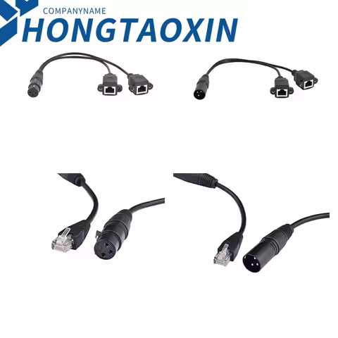 30cm Cable Adapter RJ45 Male &amp; Female to XLR 3 Pin For XLR3 stage lighting DMX512 network transmission Cable Power amplifier
