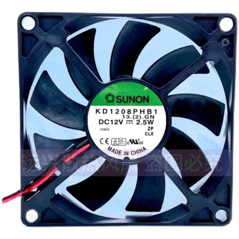 Original Cooler Fan for SUNON KD1208PHB1 12V 2.5W 8CM 8015 3-wire cooling fan 80*80*15mm
