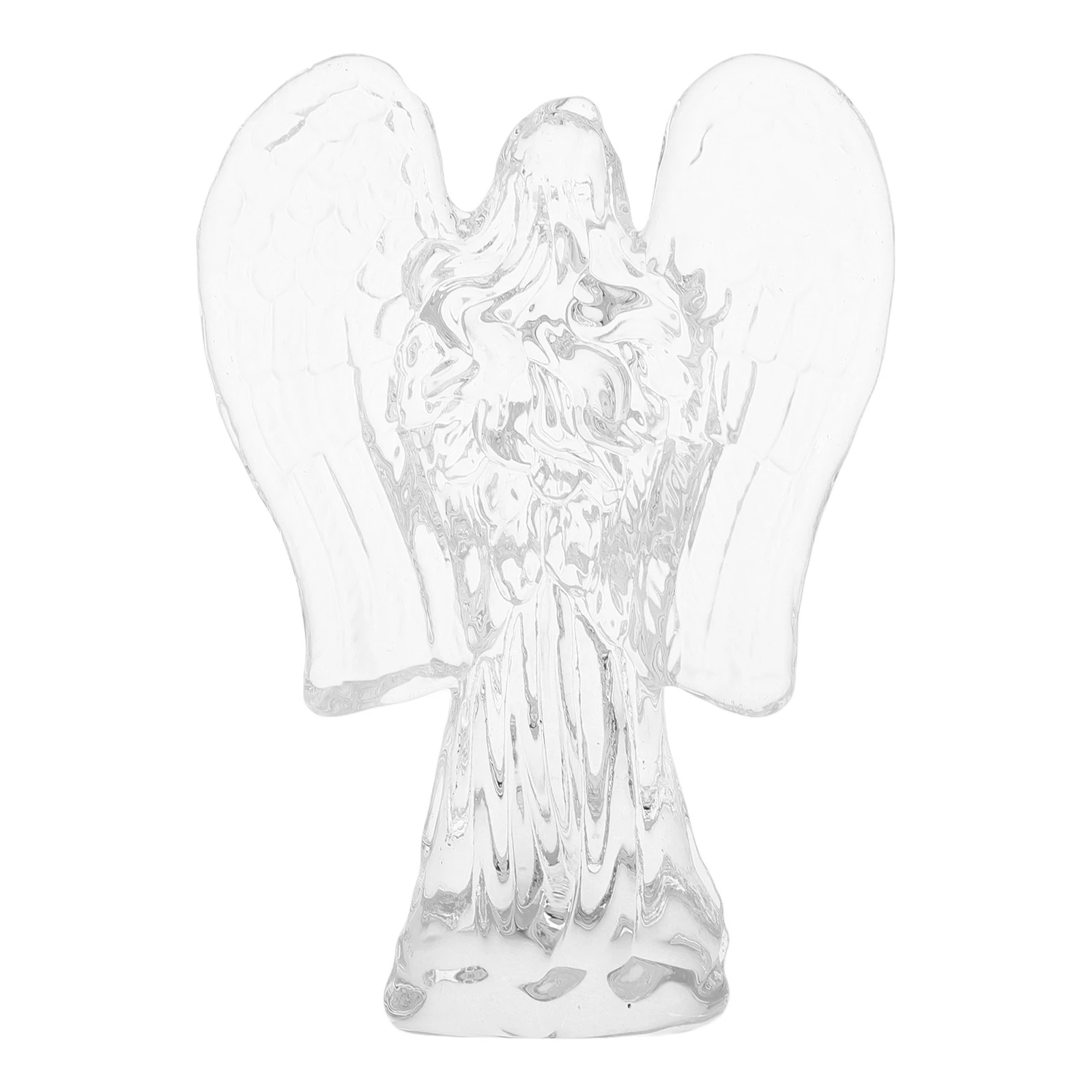 

Jesus Crystal Ornaments White Angel Figurines Home Decor Religious Sculpture Guardian Angel Statues Christmas Gift