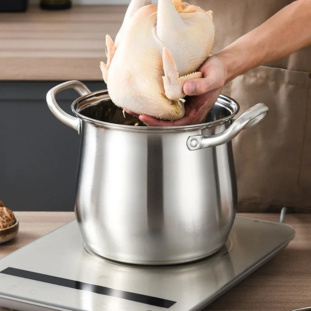 Unlock New Culinary Possibilities with this Extra Large Capacity 304 Stainless Steel Stockpot for Steaming and Cooking