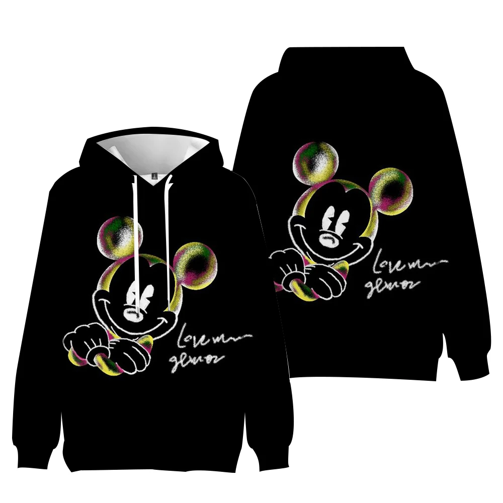 Mickey Mouse Cartoon Anime Women Pullover Tops Spring Autumn Men Hoodie New Fashion Sports Couple Oversized Sweatshirt Clothing