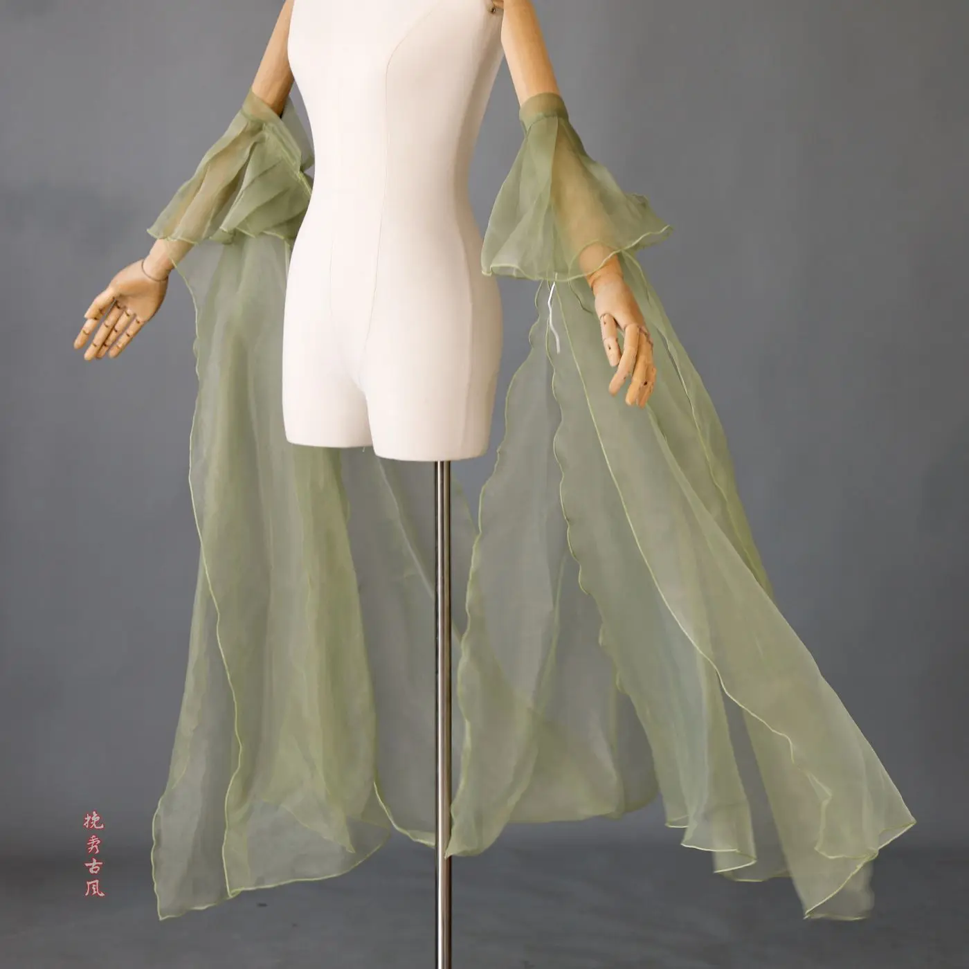Chinese Style Hanfu Accessories Ancient Water Sleeve Shawl Princess Cape Arm Sleeves Flowing Veil for Dance Performance