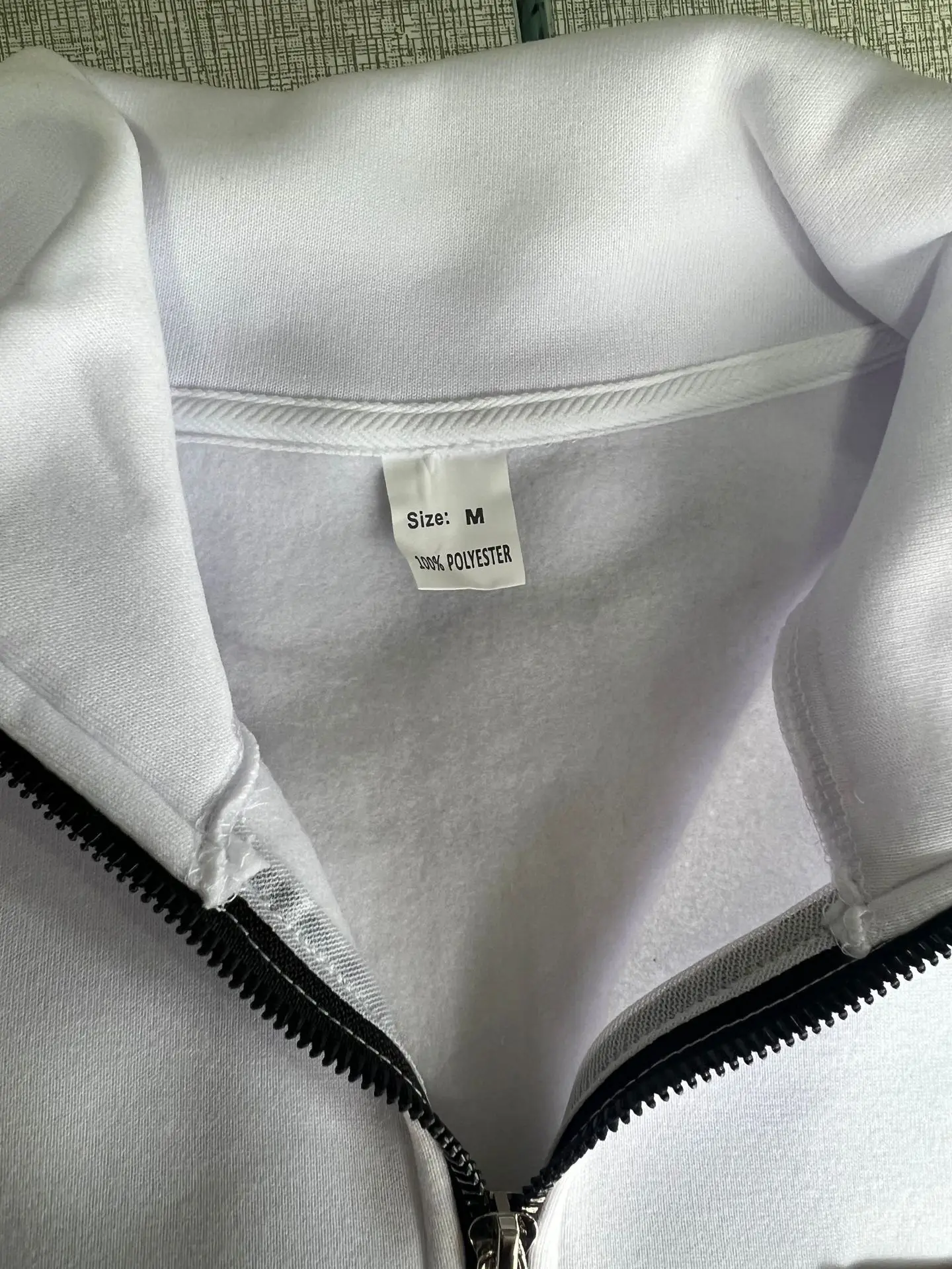 Amerikanischer Herbst- und Winter-Herrenpullover aus schwerem Fleece mit langen Ärmeln, halbem Reißverschluss, lockerem Schnitt und Stehkragen – Detail 8