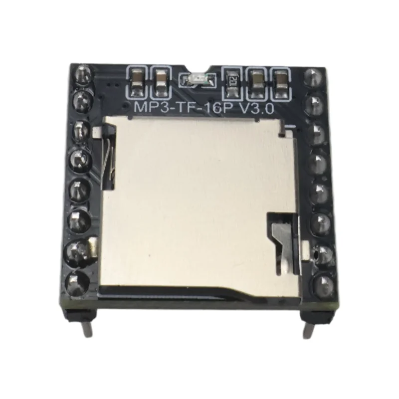 DFPlayer Mini MP3 Player Module V3.0 16P TF Card U Disk Audio Voice Module Serial Control DIY for Arduino MP3 Decoder Board