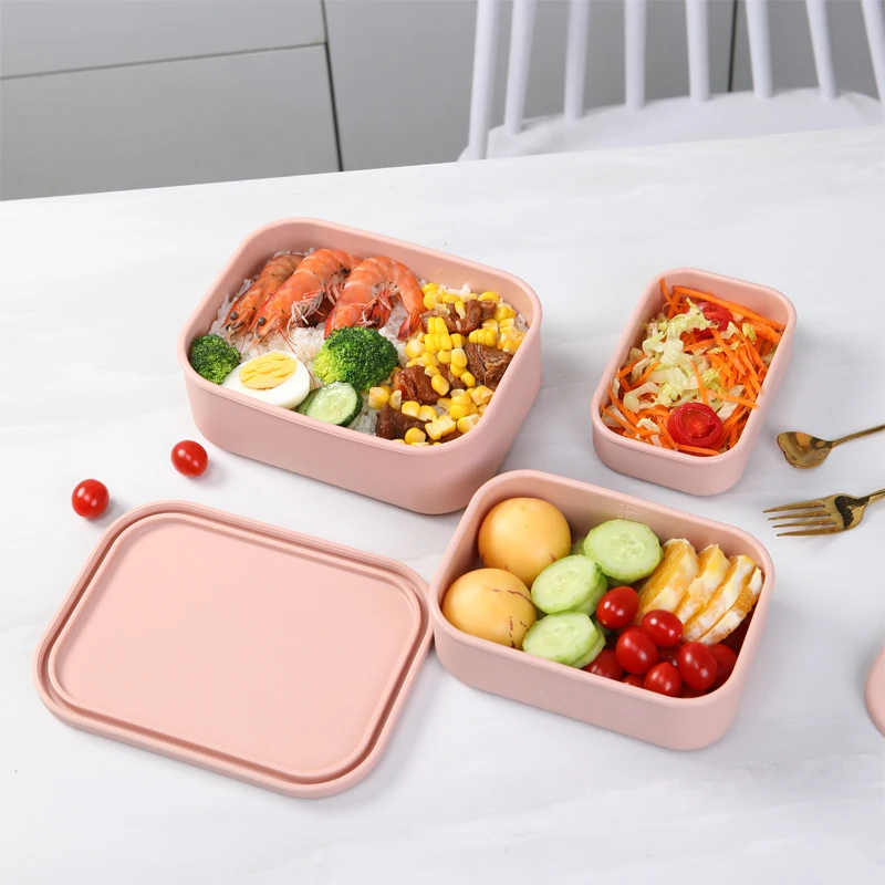 Silicone Bento Box Made from Platinum LFGB German Silicone - Microwave, Freezer and Oven safe - Lunch, Snack and Food Container