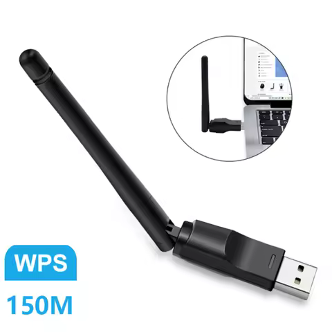 150Mbps Mini USB WiFi Adapter 2.4GHz with Antenna USB Wireless Network Card 802.11n/g/b Ethernet USB dongle LAN PC WiFi Receiver
