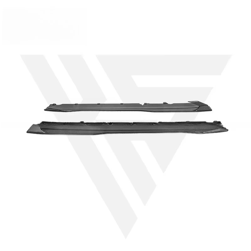 High Quality PT Style Dry Carbon Fiber Car Parts Extend Side Skirts for Lambo Huracan EVO Carbon Front Skirts