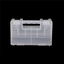 Large Portable Hard Plastic Battery Case Storage Box for AA AAA Batteries